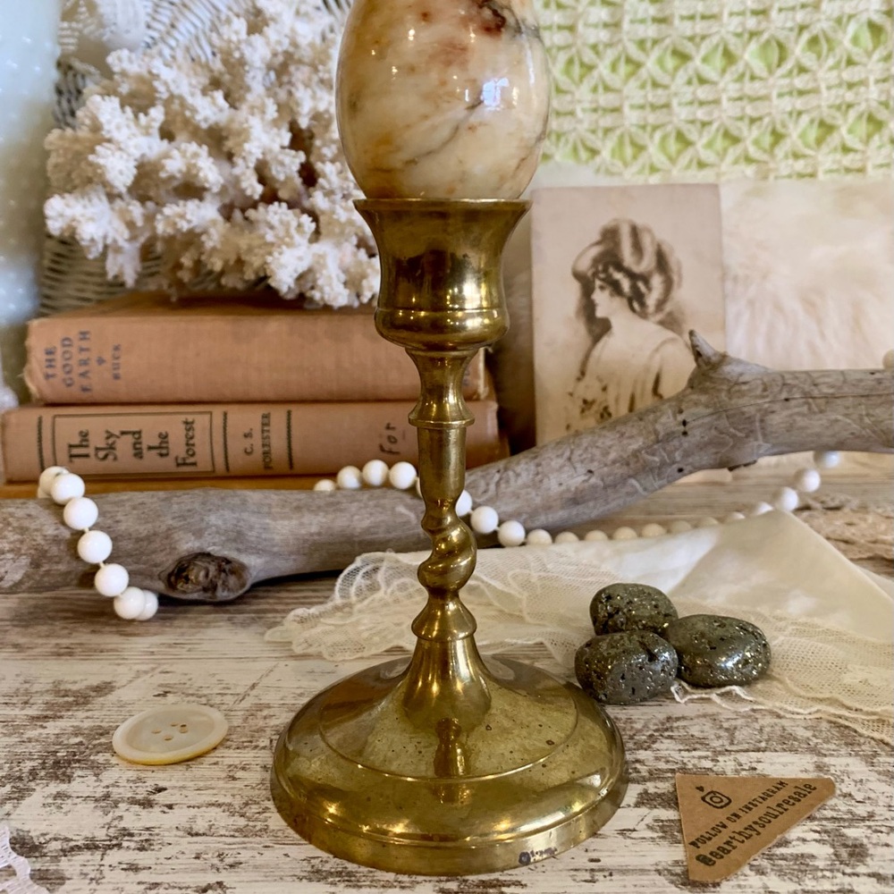 Vintage Brass Candle Holder 🐌 Unique Home Decor / Gift / Dining / Living